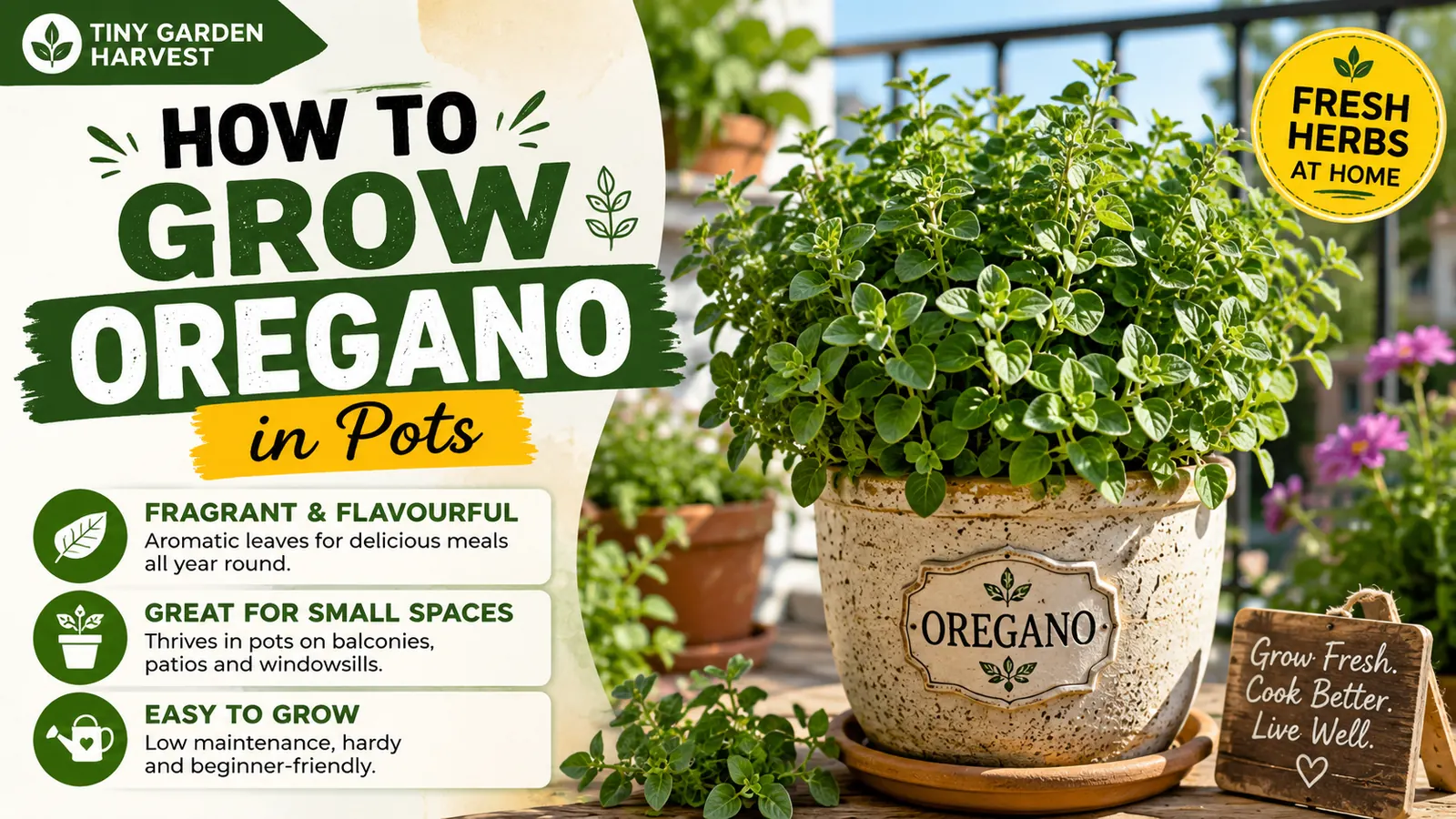 How to Grow Oregano in Pots