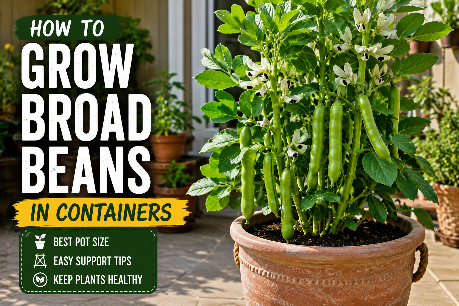 How to Grow Broad Beans in Containers