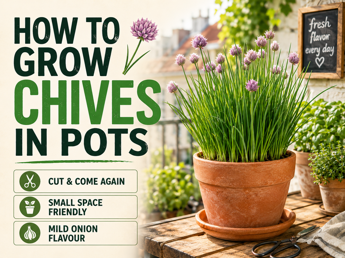 How to Grow Chives in Pots