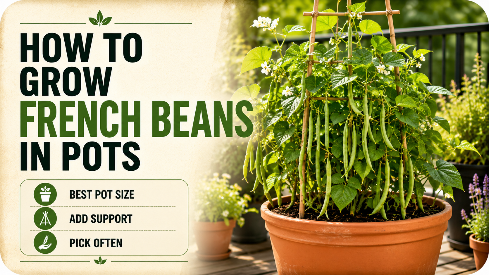 How to Grow French Beans in Pots