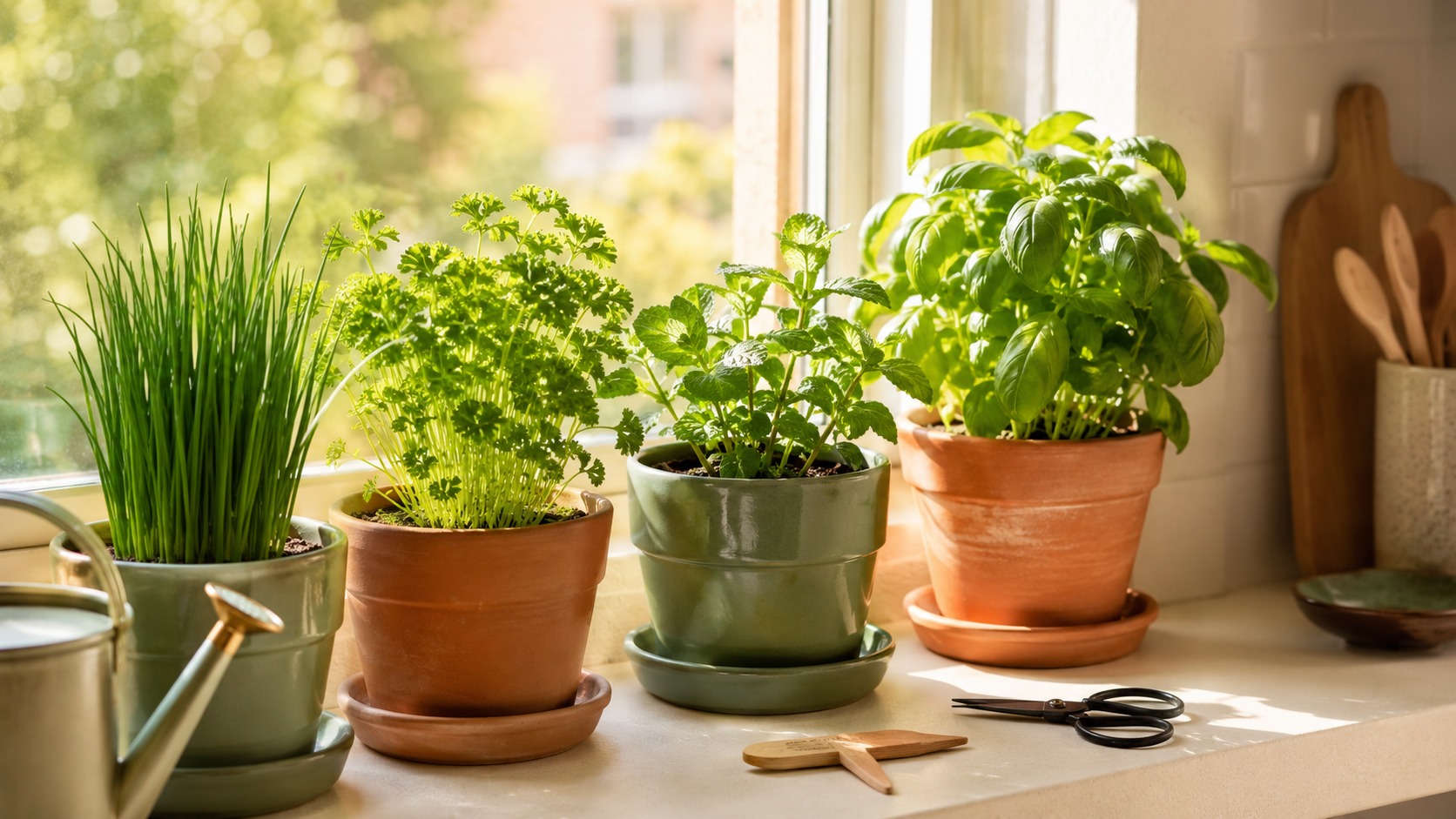 How to Grow Herbs on a Windowsill