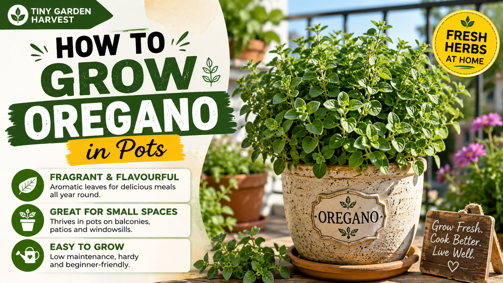 How to Grow Oregano in Pots
