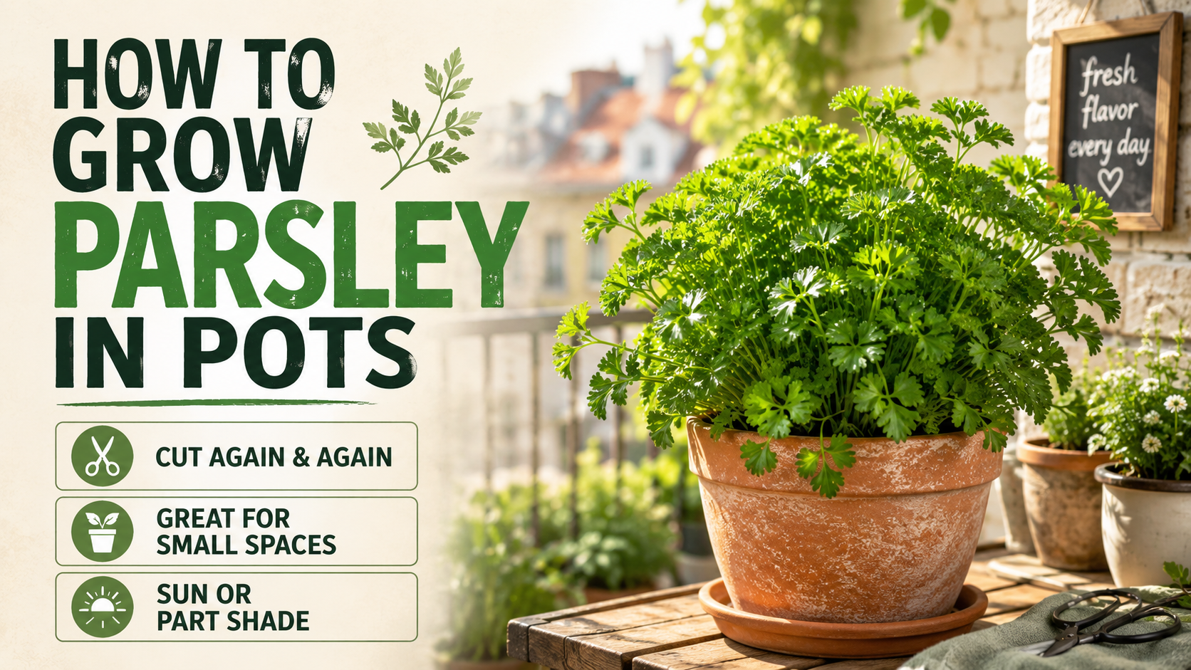 How to Grow Parsley in Pots