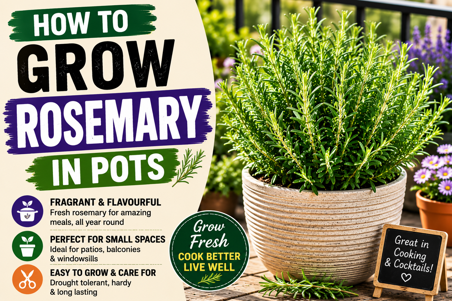How to Grow Rosemary in Pots