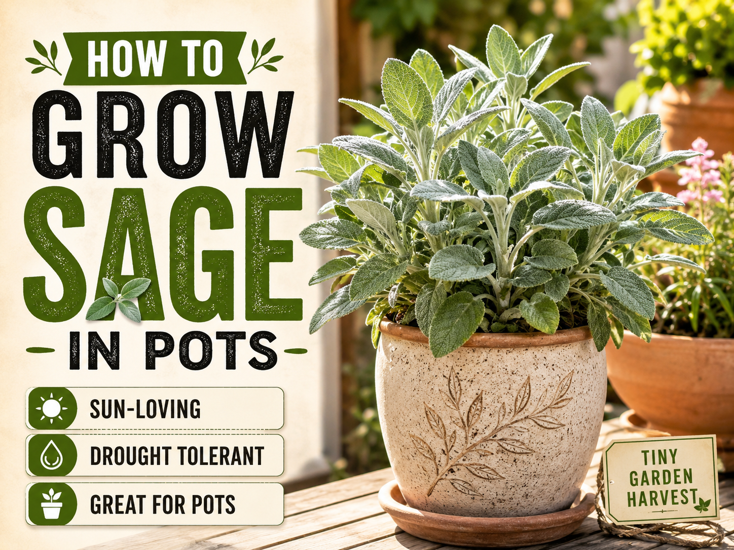 How to Grow Sage in Pots